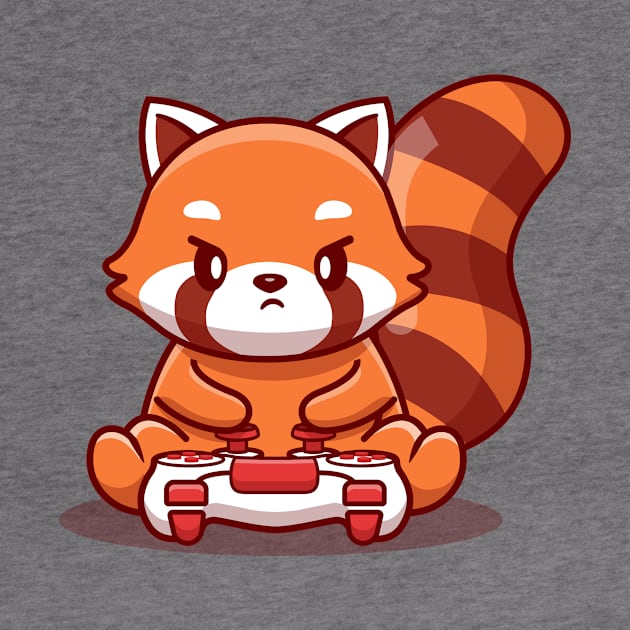 Cute Red Panda Gaming by Catalyst Labs